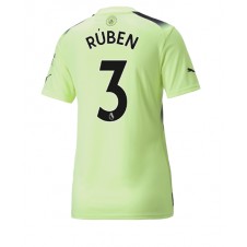 Manchester City Ruben Dias #3 Tredjedrakt Kvinner 2022-23 Kortermet